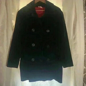 Vintage Black Velvet pea coat.